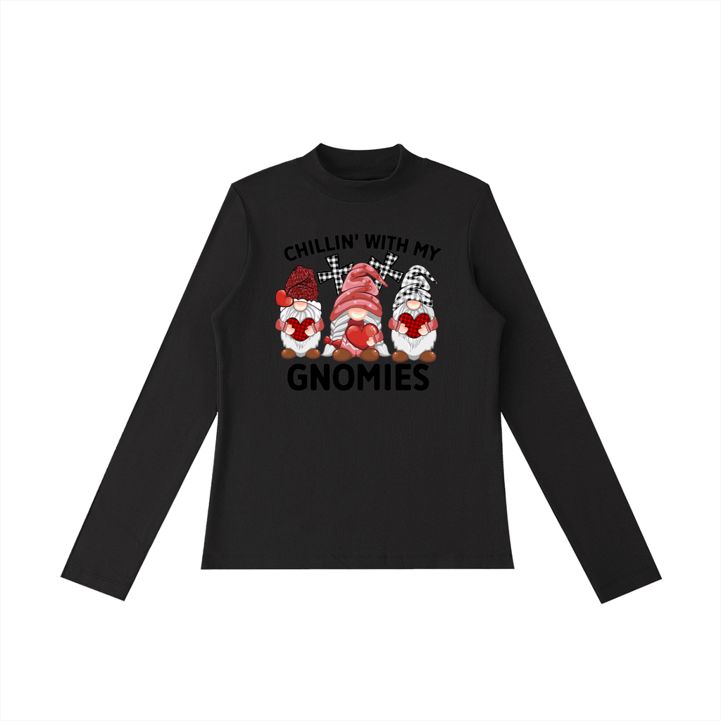 Essential Mock Neck Long Sleeve T-Shirt