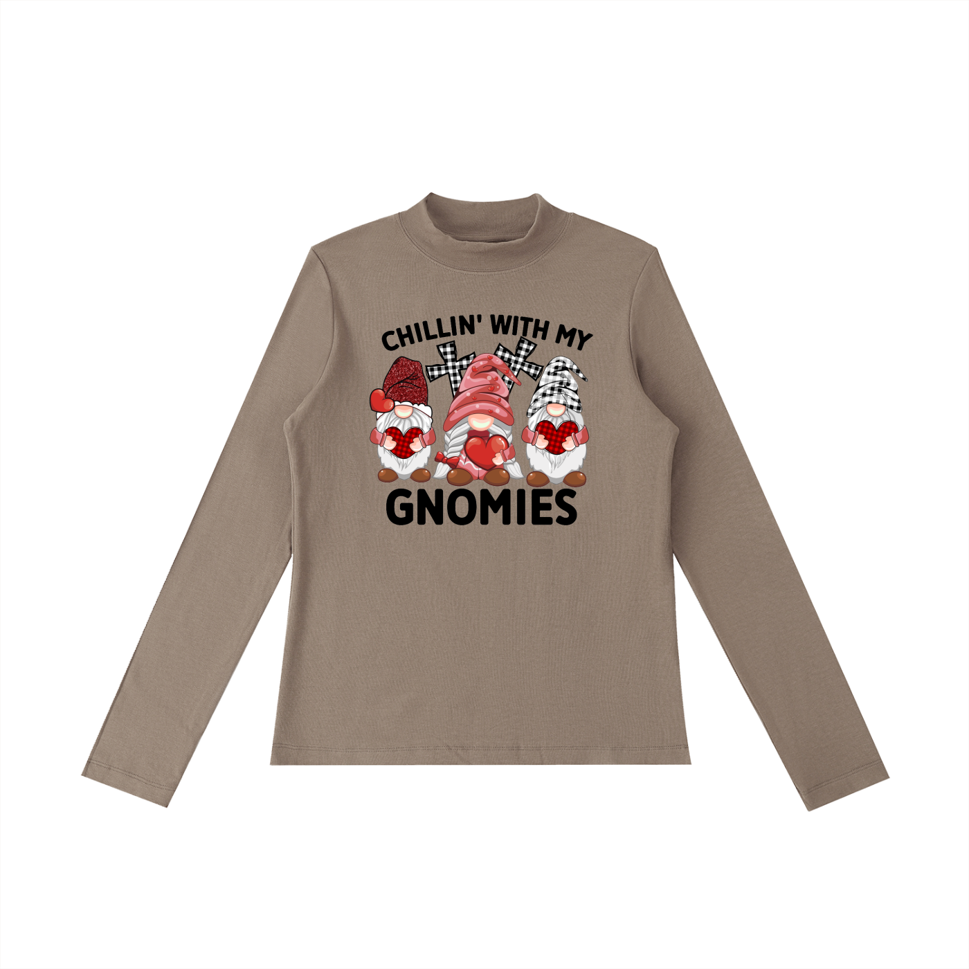 Essential Mock Neck Long Sleeve T-Shirt