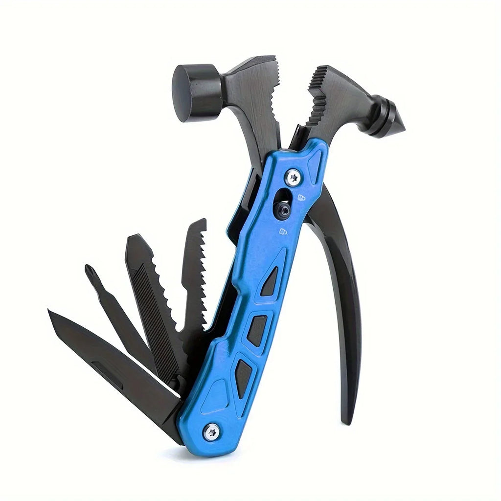 TrailMaster: Compact Multitool & Tactical Hammer