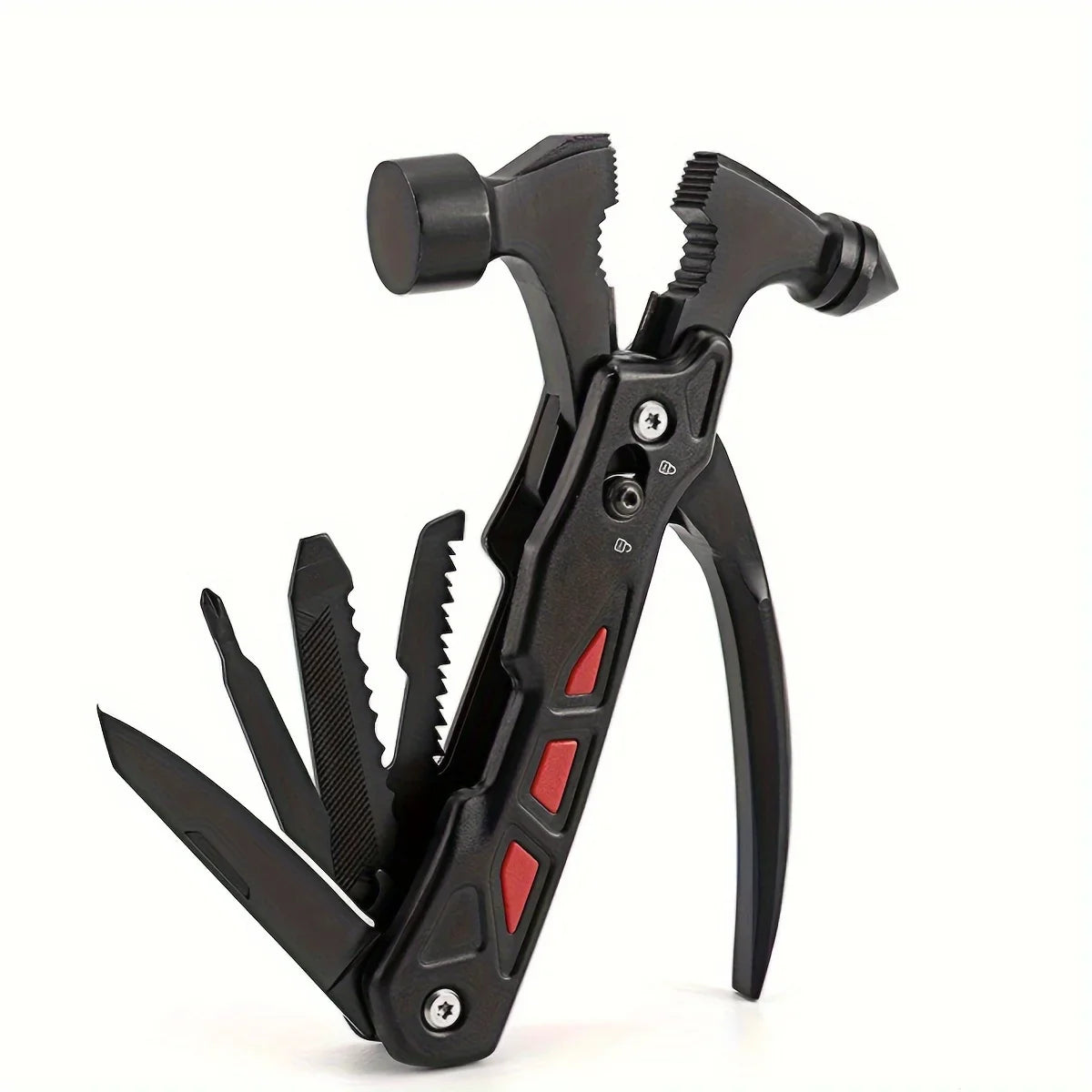 TrailMaster: Compact Multitool & Tactical Hammer
