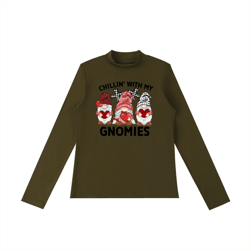 Essential Mock Neck Long Sleeve T-Shirt