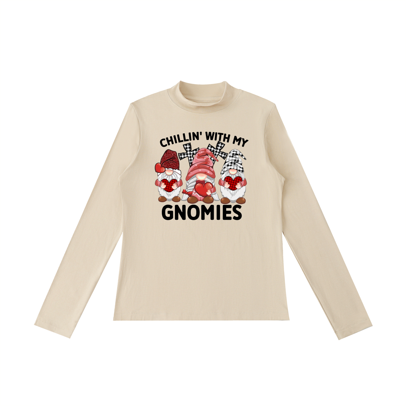 Essential Mock Neck Long Sleeve T-Shirt