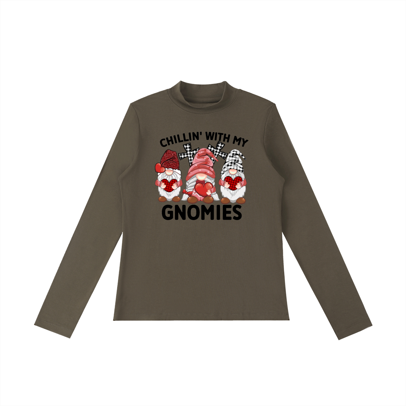 Essential Mock Neck Long Sleeve T-Shirt