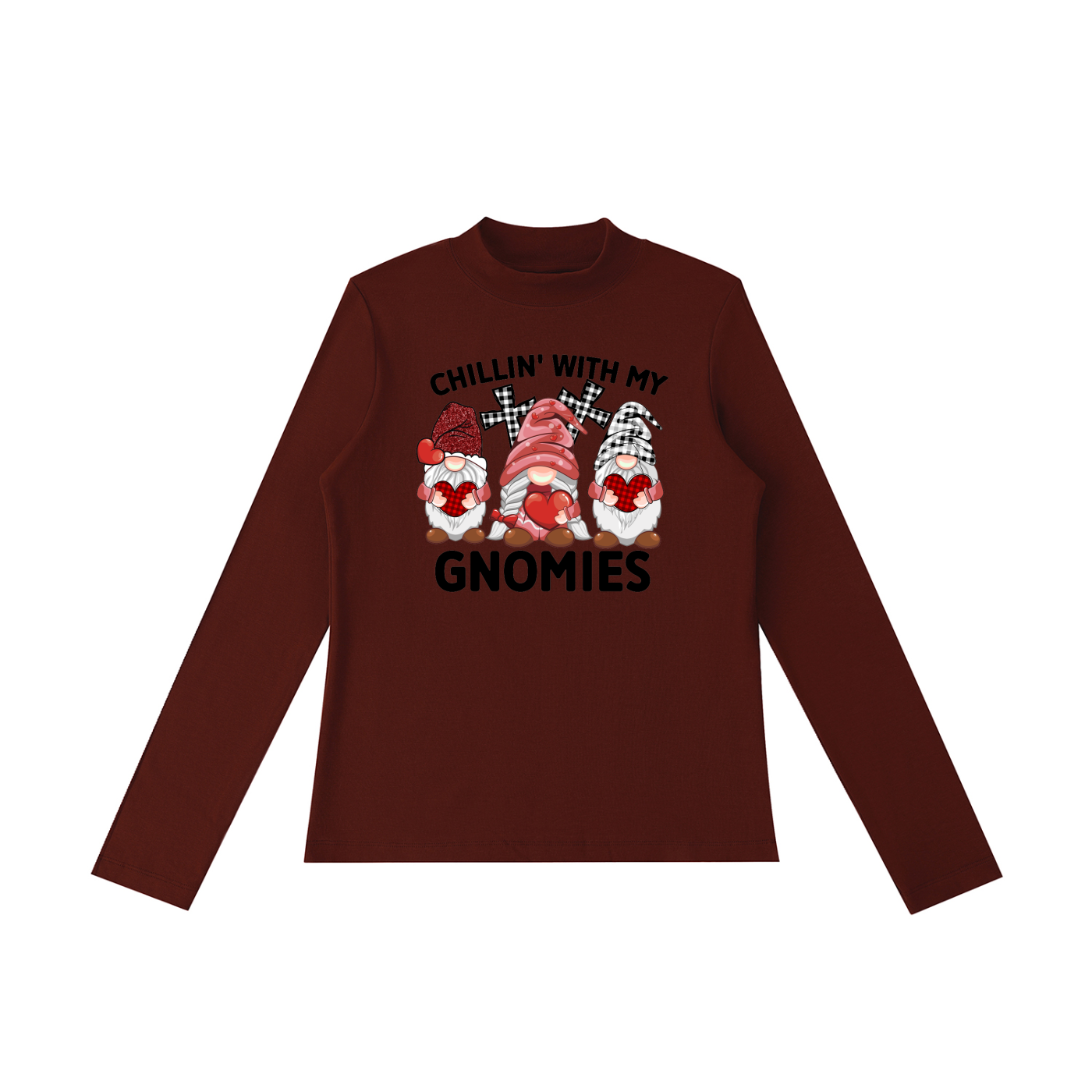 Essential Mock Neck Long Sleeve T-Shirt