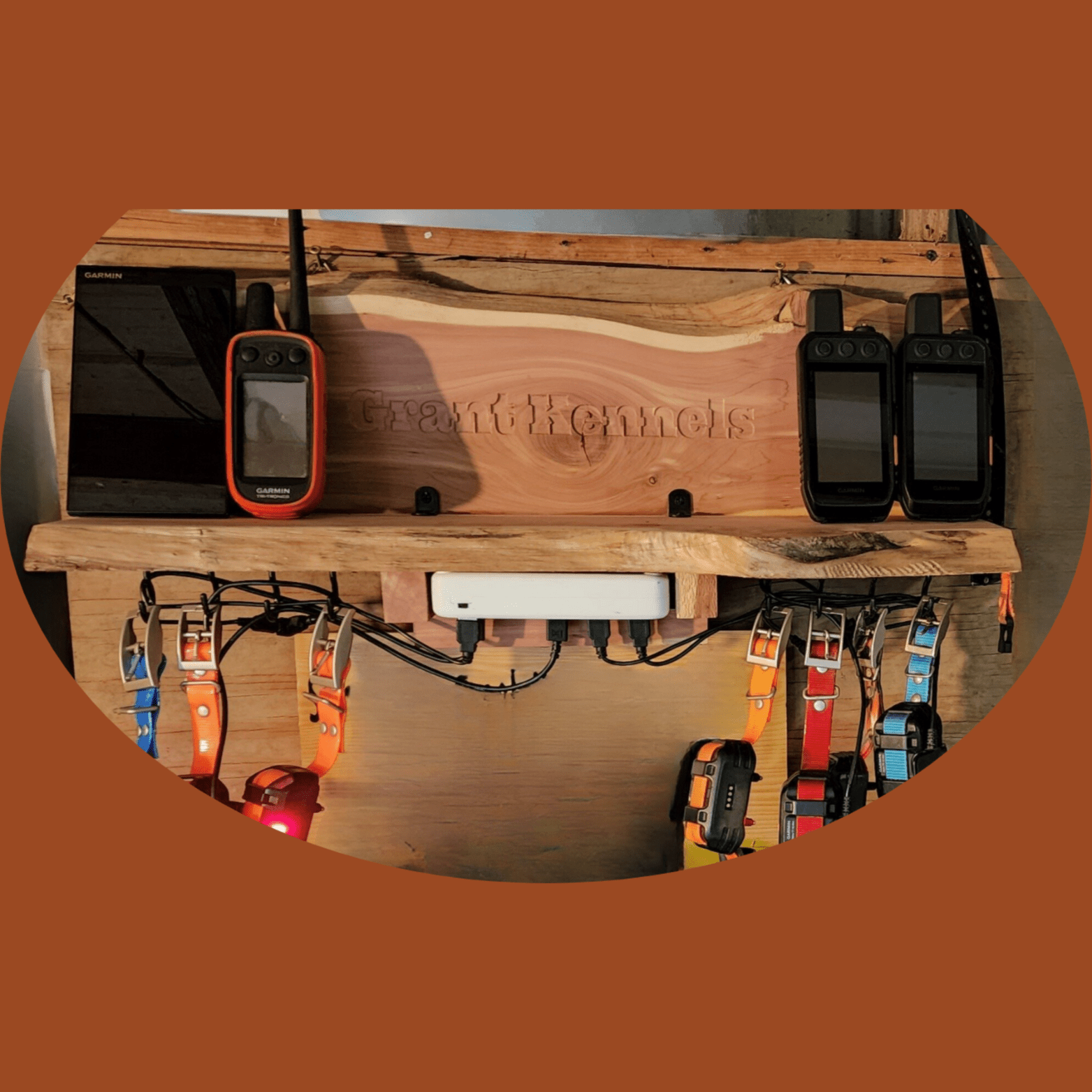 Engraved GPS Dog Collar Charging Station - Personalized