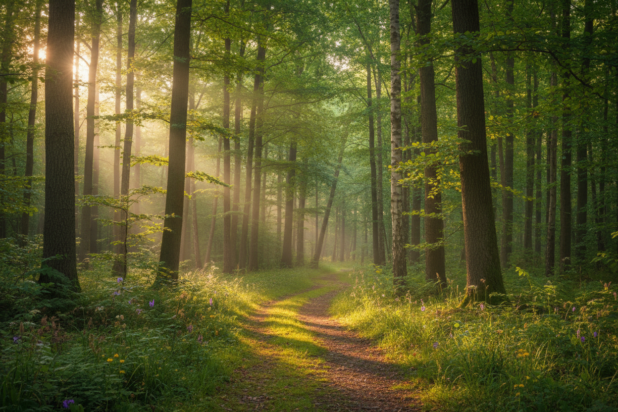 Outdoor woods background